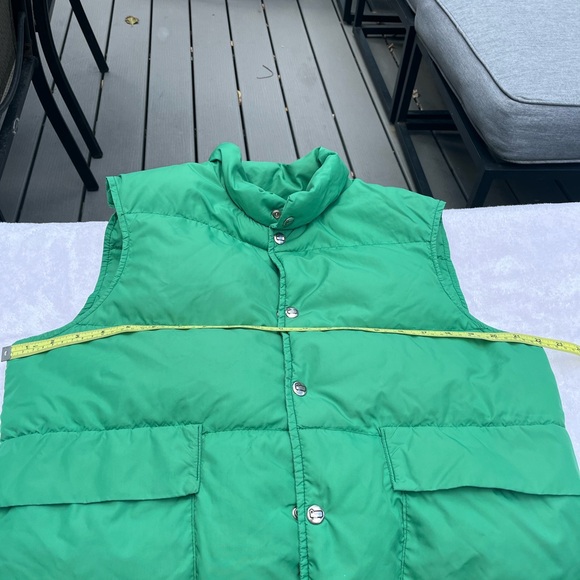 Vintage Woolrich Vest Mens Size missing. Green Puffer Down Insulated USA Made - Picture 4 of 7